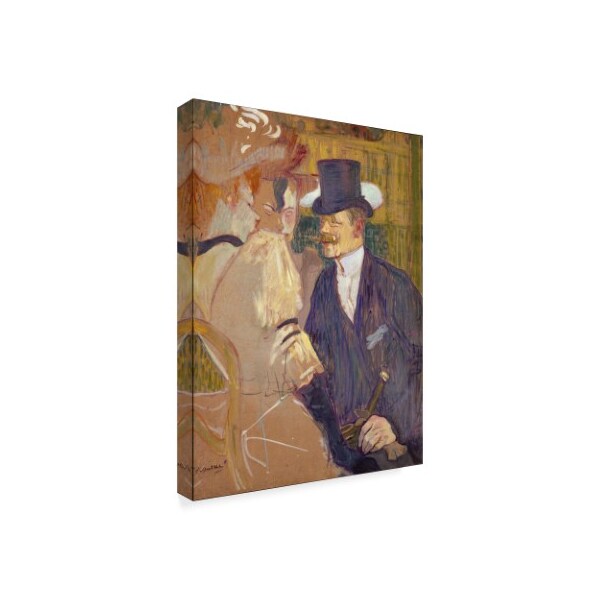 Henri De Toulouse Lautrec 'The Englishman' Canvas Art,14x19